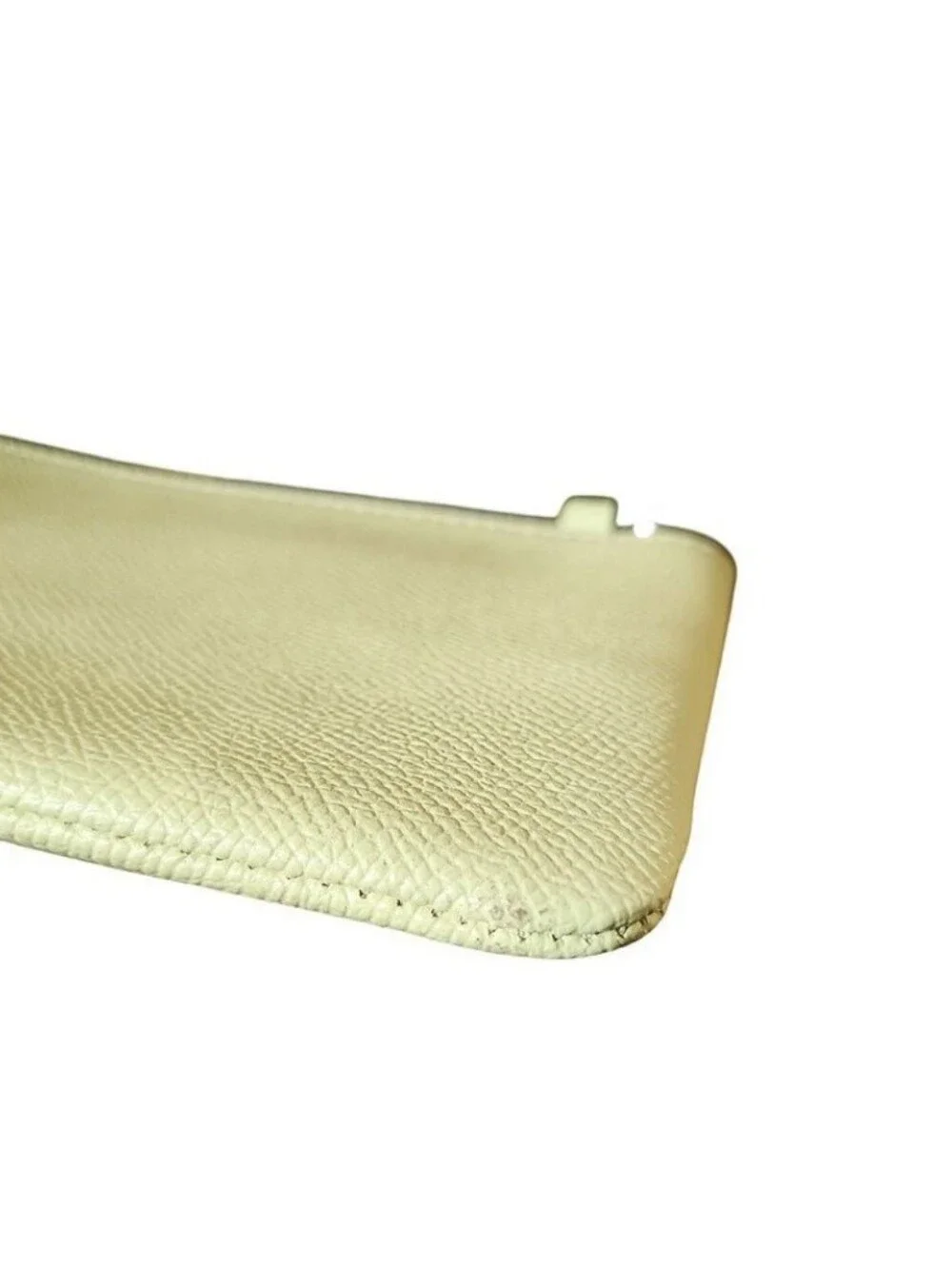 Coach Small Light Green Corner Zip Wristlet